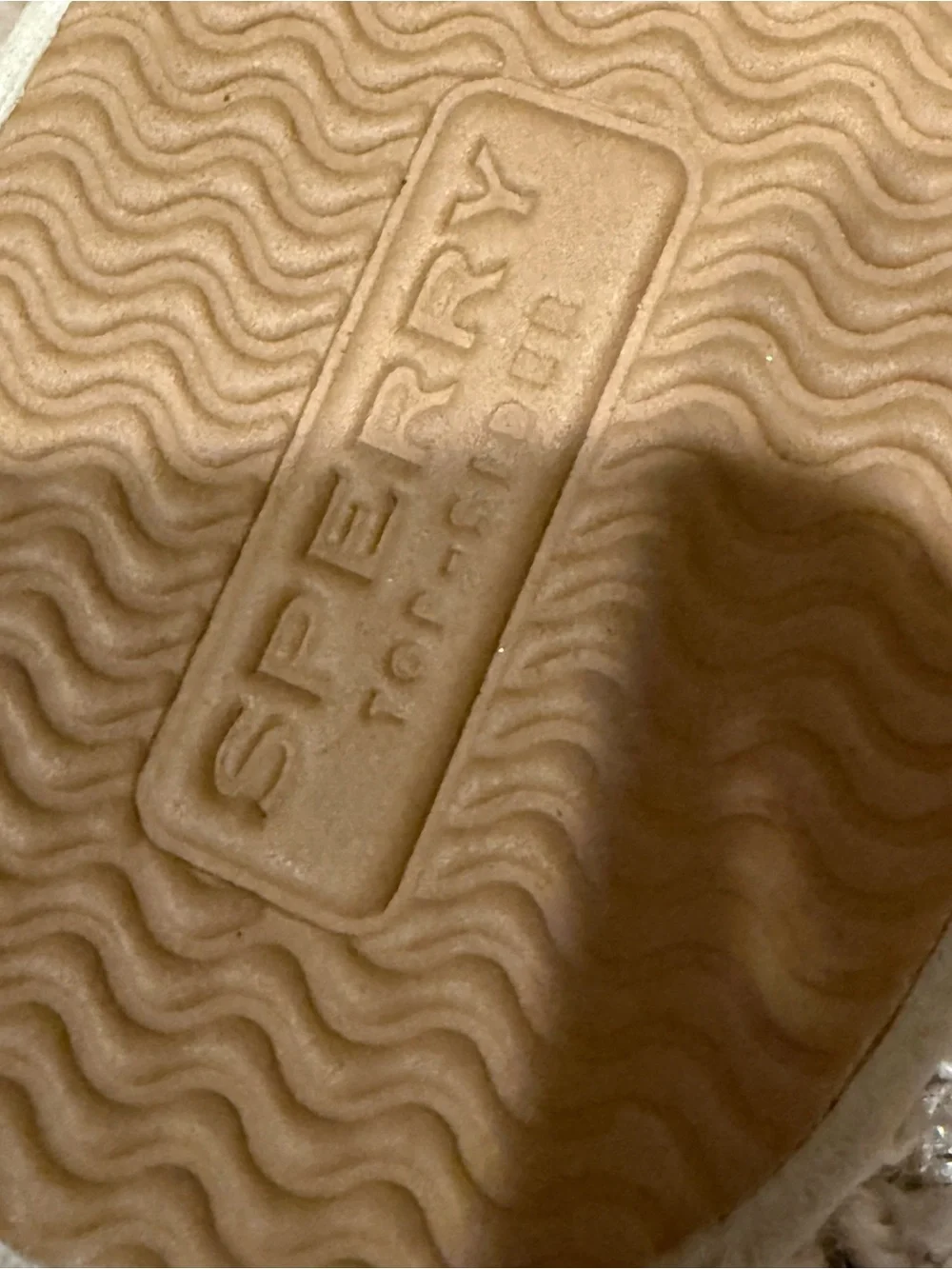 Sperry Kids Brown and Cream Braided-Trim Flip Flops